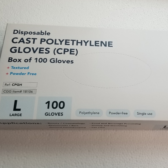 Intco Disposable Cast Polyethylene Gloves ,Cases of 400 Gloves large - Picture 3 of 4